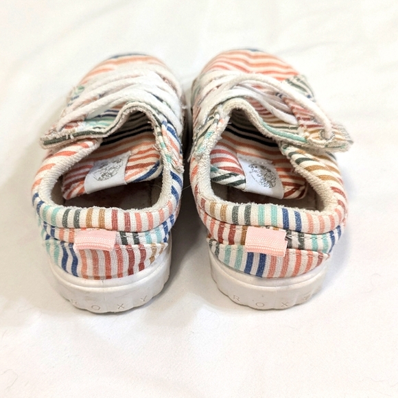 Roxy Kids Sheilahh Rainbow Stripe Sneakers Toddler Size 5 - Picture 9 of 11